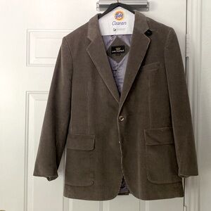 Vintage Cortefiel Corduroy and Leather Sports Coat